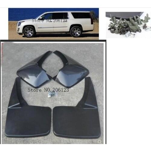 Car Mud Flaps Fender Mudguards Mudflaps Splash Guards For Cadillac Escalade 2007-2015 GMT900