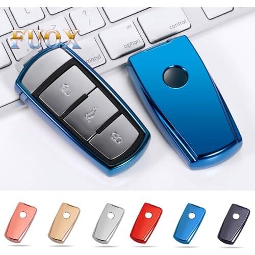 New TPU Car Key Cover Case For Volkswagen Passat B6 B7 Passat 3C CC Maogotan R36B5B7L Auto Key Cover Car Styling Accessories