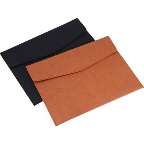 Business Laptop Case For Macbook Air Pro Sleeve Bag XiaoMi Notebook Cover Huawei Matebook X 14 Shell PU File Package