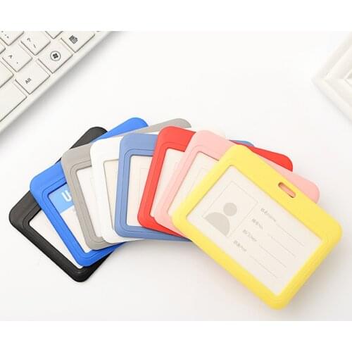Creative PP Exhibition Card ID Card Holder Name Tag Staff Business Badge Holder Business Office Stationery Supplies