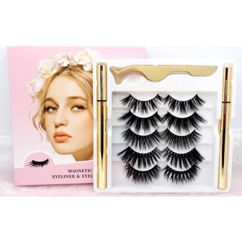 New 5 Pairs 3d False Eyelashes Thick Mink Eyelashes Natural Long Eyelashes Extension HandMade Beauty Makeup Tools Wholesale