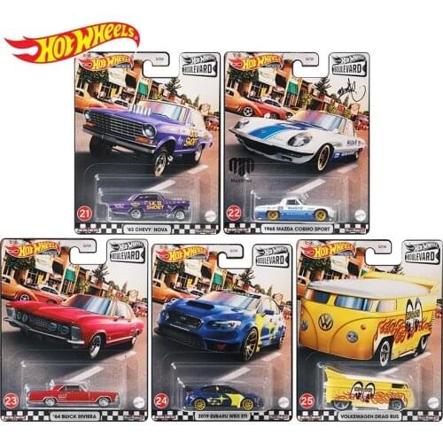 Original Hot Wheels Boulevard Car Toys Desert Offroad Fast Sports Models Car Culture Toys for Boys Collector Edition Alloy Auto