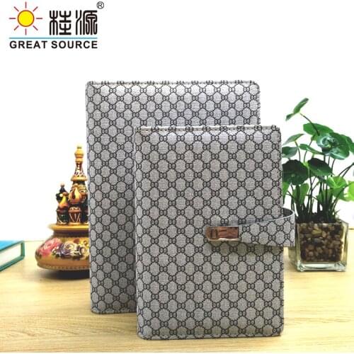 Padfolio Conference Fefillable Folder Clear Pen Bag Color Stickers Fashion Design 6 Rings Binder For Notebook 2021 Calendar