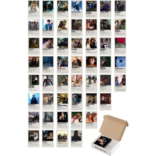 Movie Posters Polaroid Wall Poster Set - Poster Collage Set - 50 Pieces - Thick Coated Paper Wall Art Decor Poster