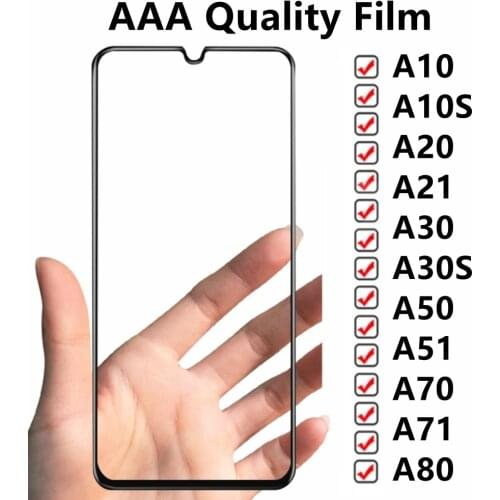 10pcs/Lot AAA For A10 A20 A30 A40 A50 A60 A70 tempered glass film A10S A20S A30S A50S