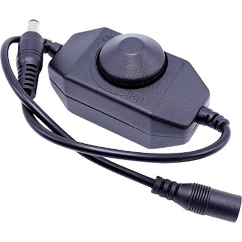 LED Dimmer Switch Brightness Adjust Controller for 5050 5730 5630 3825 Single Color led Strip Light Black/White Dimmers Switch