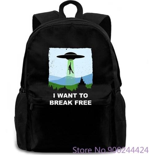 Queen Freddie Mercury i want to break free X-files Brand women men backpack laptop travel school adult student