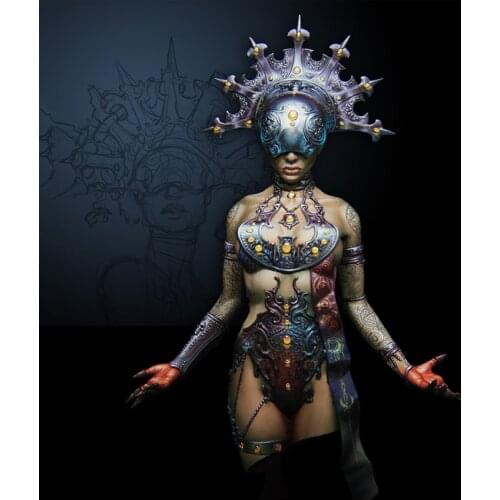 Self-assembled New Unassembled 1/10 ancient woman bust Resin Figure Unpainted Model Kit