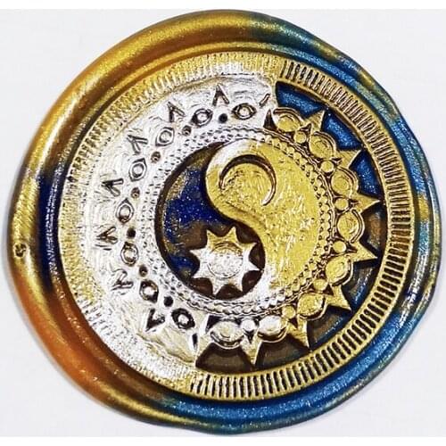 Tai Chi Wax Seal Retro Craft Stamp Handle Seal Wedding Invitations Tools Birthday Gift Replace Copper Head Cards Scrapbook Stamp