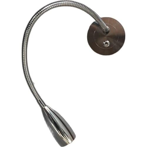 Tokili Recessed Headboard Light with Discrete Driver Embedded Plate Flexible Arm On/Off Switch for Hotel Residential Car Boat