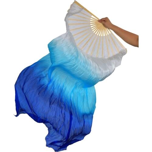 128 LED Light Belly Dance Fan Veil Hand Made Long Folding Fan Left Hand 1.8m