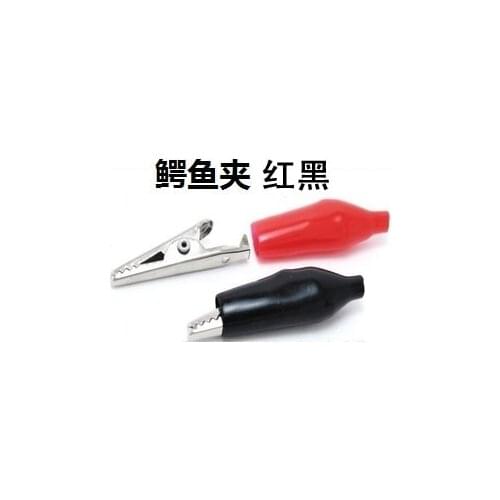20pcs 28MM Metal Alligator Clip G98 Crocodile Electrical Clamp Testing Probe Meter Black Red with Plastic Boot Car Auto Battery