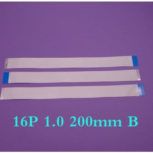 100pcs/lot New FFC FPC flat flexible cable 1mm pitch 16 pin 16pin Reverse Length 200mm Width 17mm Ribbon Flex Cable