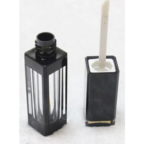 3ml lip gloss tubes,Black cap,Square Lip stick packing container,Empty DIY lip balm bottle F20171440