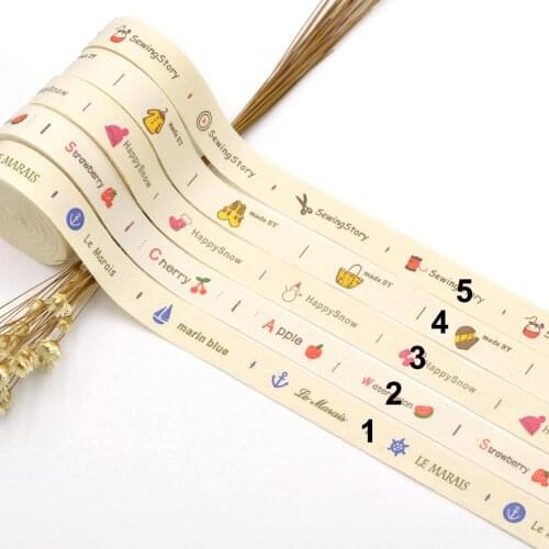 5M Beige Cotton Ribbon Handmade Label Gift Wrapping for Handmade Items DIY Crafts & Sewing Accessories Decor Supplies 15mm
