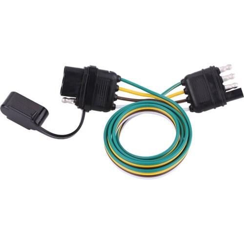 6-24V 4 Pin Trailer Hitch Wiring Cable Tow Harness Power Controller Plug Car Modified Trailer Plug For For Trailer