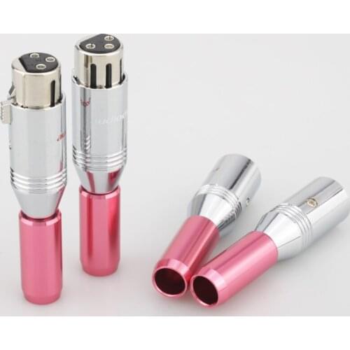 8PCS High Quality Paliccs Gold Plated Balance Audio Plug XLR Male Female Connector HIFI