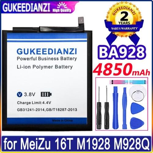 4850mAh GUKEEDIANZI BA928 Battery for MeiZu 16T M1928 M928Q