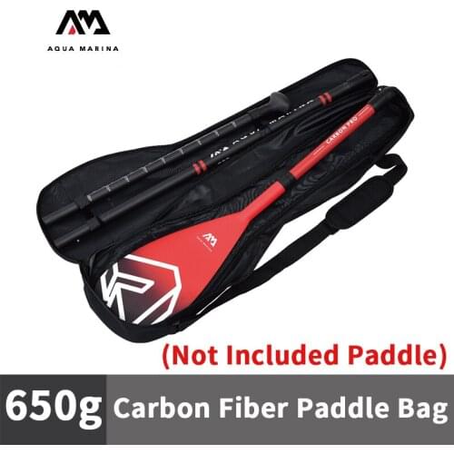 Aqua Marina 3-section Carbon Paddle Backpack Portable Zipper Paddle Surfing Single Shoulder Bag Inflatable Boat Oars Storage Bag