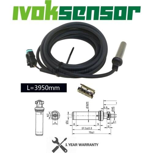 ABS Sensor Wheel Speed Sensor 4410323480 4410329900 L=3950mm For RENAULT TRUCKS PREMIU 7420915973 7421363492 VOLVO FE 21363492