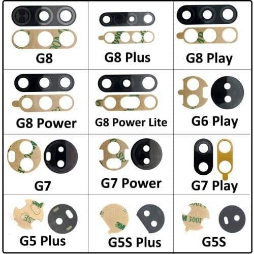For Motorola Moto One Fusion Hyper E7 G7 G8 G9 Plus G8 Power Lite Rear Back Camera Glass Lens With Adhesive