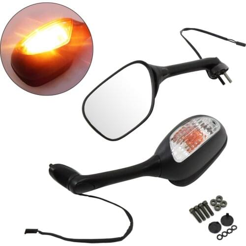 For SUZUKI GSXR 600 750 2006-2020 GSXR 1000 2005-2020 K5 K6 K7 K8 K9 Motorcycle Rear View Side Mirrors LED Signal Light Lamp
