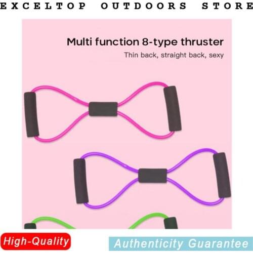 Resistance Bands Yoga Fitness Resistance 8 Word Chest Expander Rope Workout Muscle Fitness Rubber Elastic Bands for Exercise