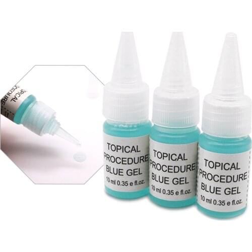 10ml Professional During Procedure Blue Gel Eyebrow Lip Eyeline Permanent Makeup Beauty Care Gel