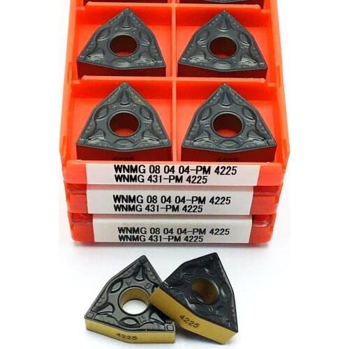Carbide WNMG080404 PM 4225 External turning tool CNC turning tool Turning tool Lathe parts tool cutting tool WNM G080404 PM4225