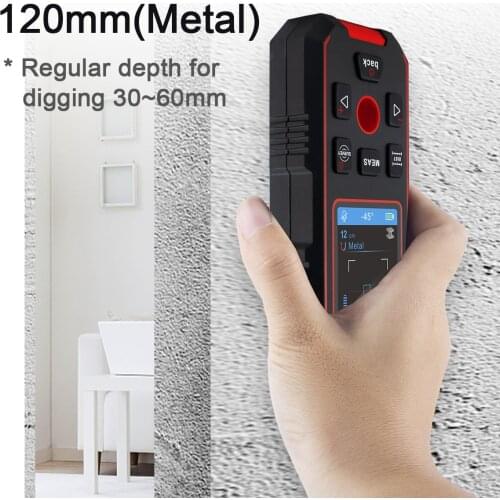 NF-518S Laser range finder Smart Laser Rangefinder Distance Meter Electronic Wall Depth Detector Wall Scanner for Metal Wood