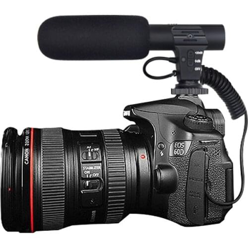 Microphone SLR DSLR Camera Microphone Flexible Microphone 3.5mm Digital Talk Video Recording Interview Hifi HD Sound Mini Mic