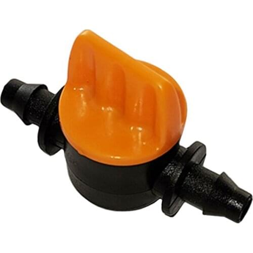 10Pcs 4/7mm Hose Miniature Valve Garden Irrigation Waterstop Connector Agriculture System Watering Quick Coupling Barbed Switch