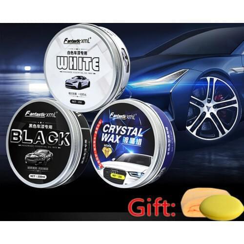 250ML Car Wax Crystal Plating Set Hard Glossy Carnauba Wax Paint Care Coating Tiny Scratch Repair Maintenance Repair Tool