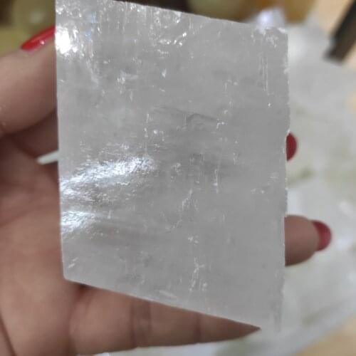 Natural calcite unique mineral Iceland spar Original rough mineral crystal stone quartz dispel negative energy
