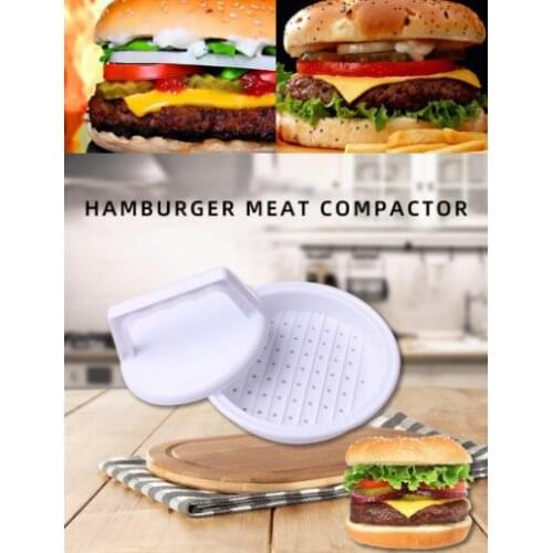 NEW Round Shape Hamburger Press Food-Grade Plastic Hamburger Meat Beef Grill Burger Press Patty Maker Mold Mould Kitchen Tool