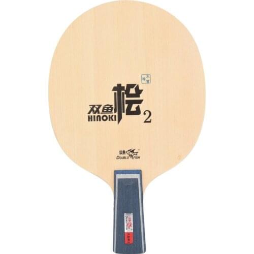 Genuine double fish table tennis racket ping pong blade hinoki wood