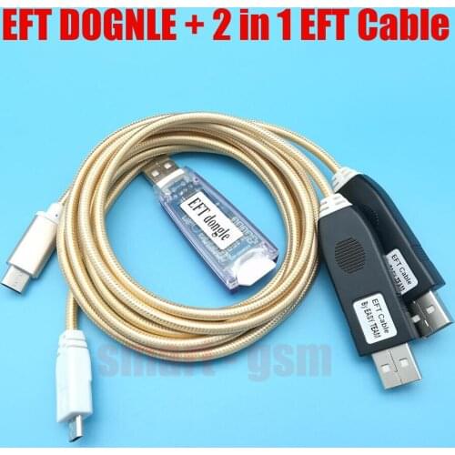 EASY FIRMWARE TEMA / EFT DONGLE and Dongle Serial 2 IN 1 cable for protected software for unlockin and repairing smart phones