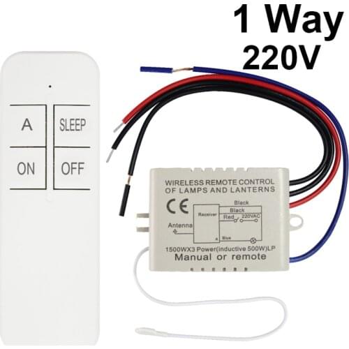 QIACHIP 2 Way AC 220V Ceiling Fan Panel Control Switch For Lamp Light Bulb door Wireless Remote Control Switch RF Remote