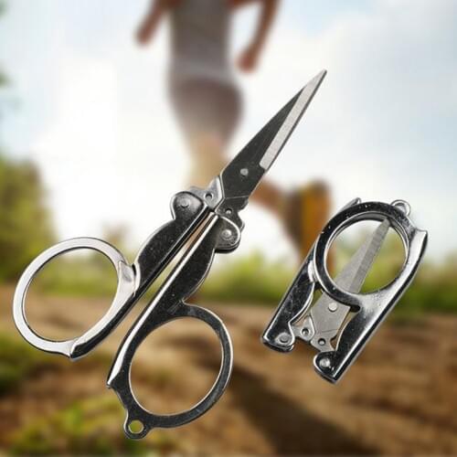 Handed Folding Pocket Scissors Portable Stainless Steel Small Craft Cutter Household Supplies