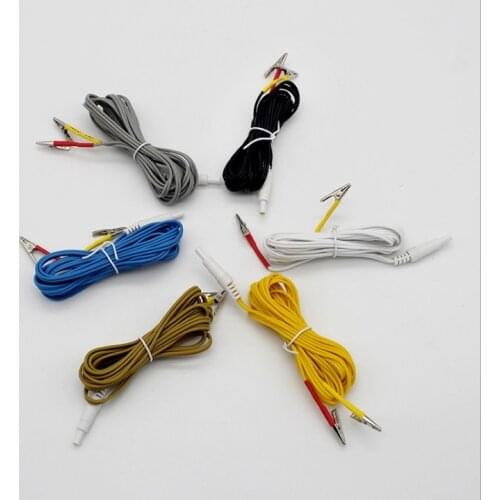 6ps Replacement Electrode Lead Wires Cable for Electronic Acupuncture Treatment Instrument Hwato SDZ-II Nerve Muscle Stimulator