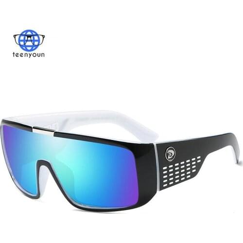TEENYOUN Oversized Polarized Glasses Road Square Eyewear MTB Mountain Goggles 2021 Dubery Sunglasses With Case