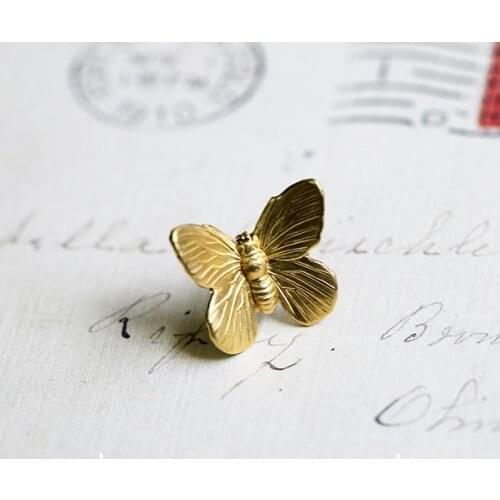 Vintage Victorian Antique Brass Pin Brooch Butterfly Pins Brooches Jewelry Accessories