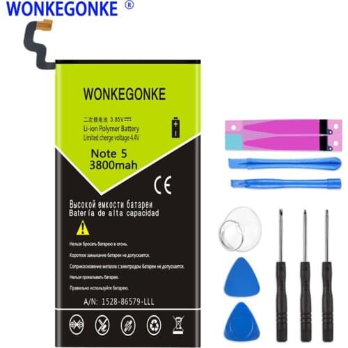 Аккумуляторы для телефонов Samsung Galaxy Note 5 WONKEGONKE China At AliExpress