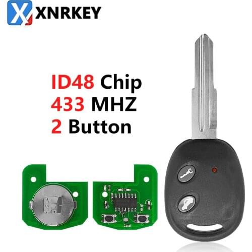 1pcs ) 2 Button Keyless-go Folding Flip Remote Key Smart Car Key for Chevrolet 433MHz ID46 46 Chip HU100 Uncut Balde