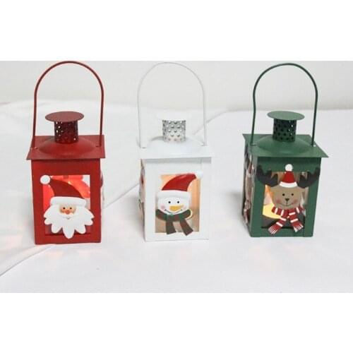 Iron Windbreak Candlestick Mailbox Christmas Decoration House Decorative Ornaments Christmas Decorations Home Decoration