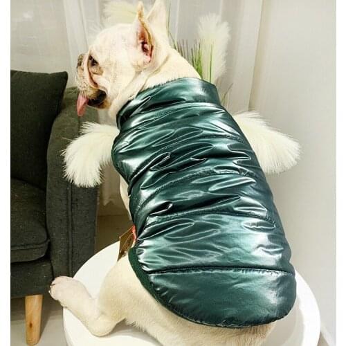 Winter Thick Dog Waistcoat Fashion Dog Vest Down Coat French Bulldog Jacket Shih Tzu Clothes Puppy Overcoat Dogs Pets Clothing