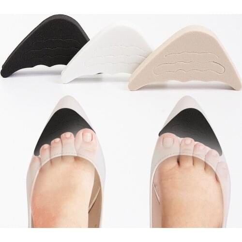 1pair Women High Heel Toe Plug Insert Shoe Big Shoes Toe Front Filler Cushion Pain Relief Protector Adjustment Shoe Accessories