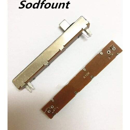 1pcs Dust-proof 88mm mixer fader straight sliding potentiometer B10K mono mixer accessories A10K