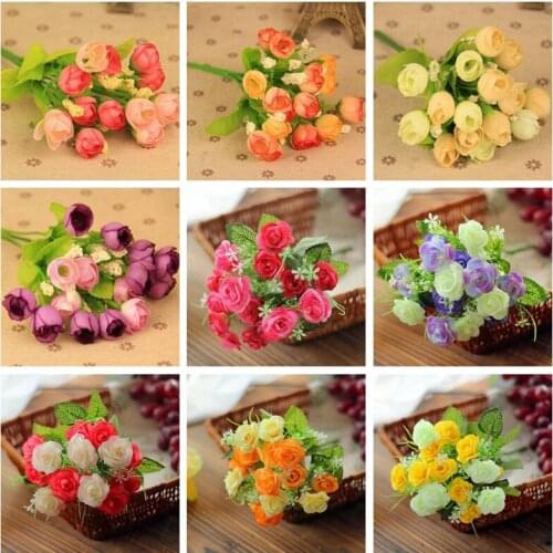 2pcs/lot 30CM Artificial Rose Flowers Wedding Bride Bouquet Silk Flower DIY Home Party Decor Rose Flowers 121