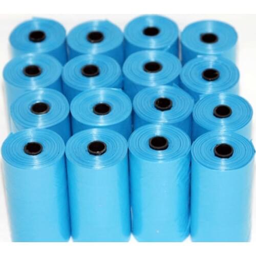 40 Roll Blue Pet Poop Bags Dog Cat Waste Pick Up Clean Bag a Roll of 15 Bags Hottest Sales